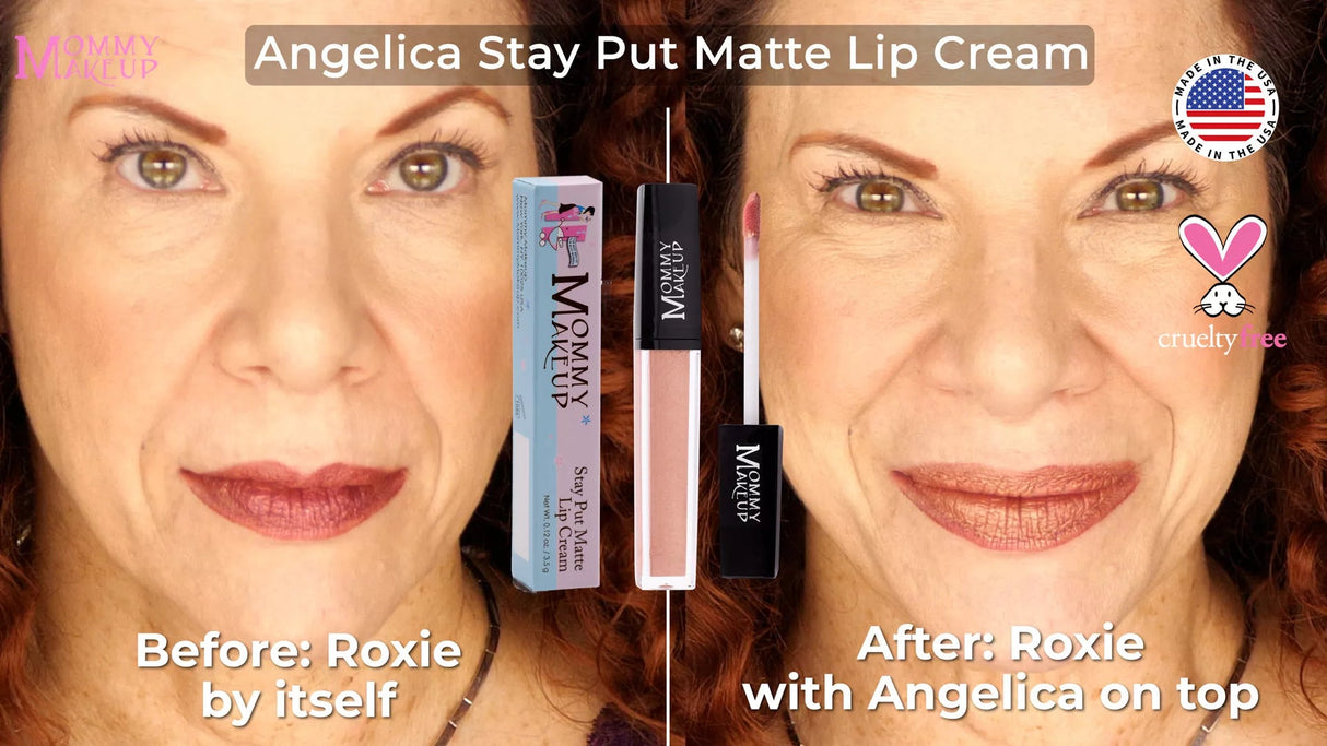 Crema labial mate Angelica Stay Put | Labial espectacular a prueba de besos