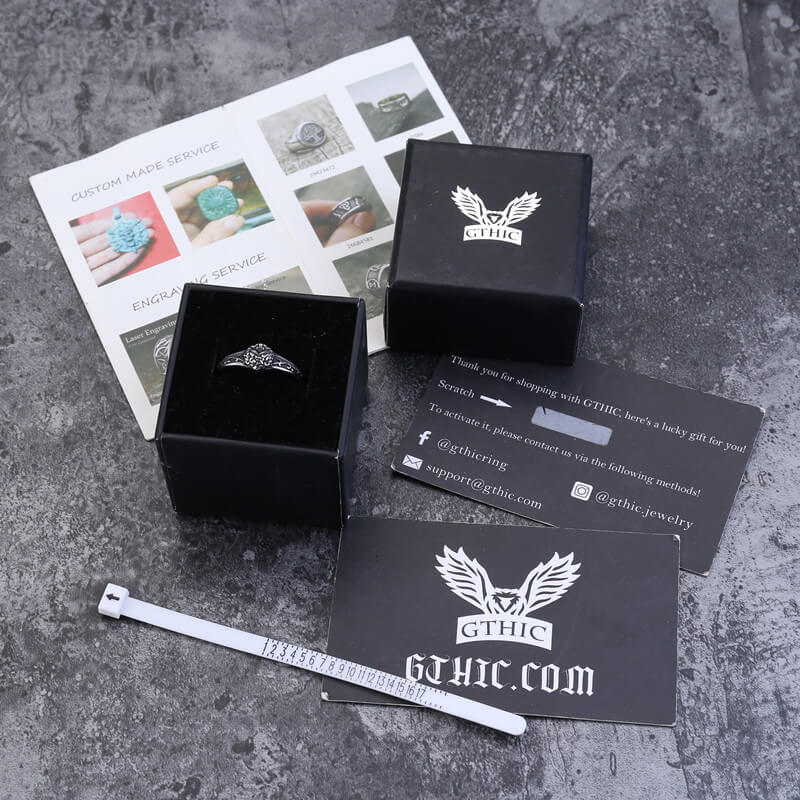 Anillo retro de acero inoxidable del Sagrado Corazón de Jesús