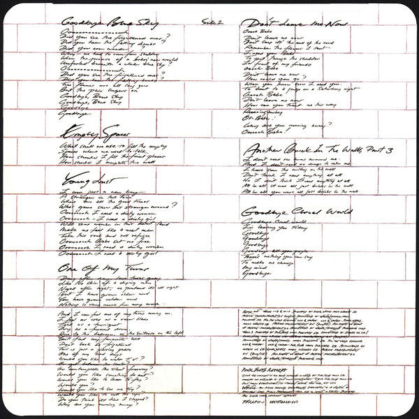 The Wall (180g) | Mint (M) Mint (M)