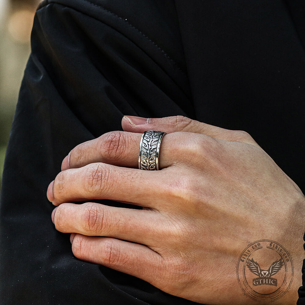 Anillo giratorio de acero inoxidable para motociclista