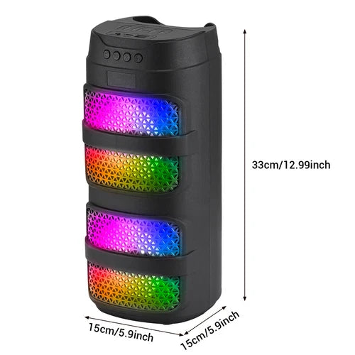 Ultimate Sound 3000W Portable Bluetooth Speaker with Dazzling LED Lights for Epic Parties