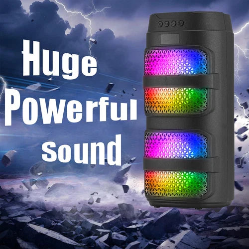 Ultimate Sound 3000W Portable Bluetooth Speaker with Dazzling LED Lights for Epic Parties