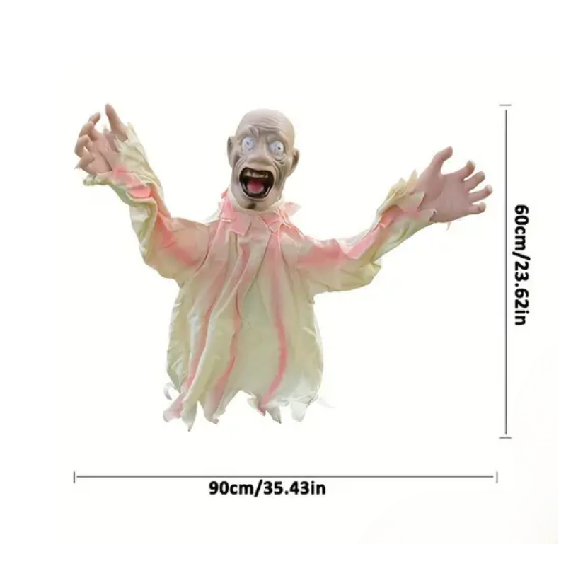 NNETM Halloween Zombie Lawn Stakes Motion Sound Prop