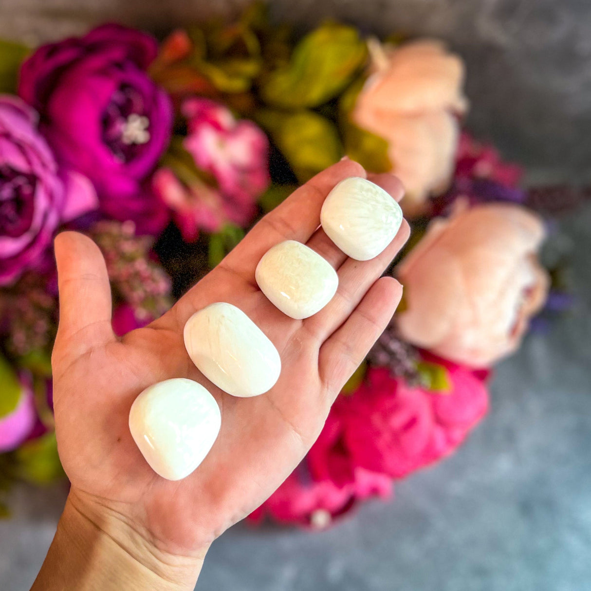 Tumbled Scolecite, Ethically Sourced Crystals