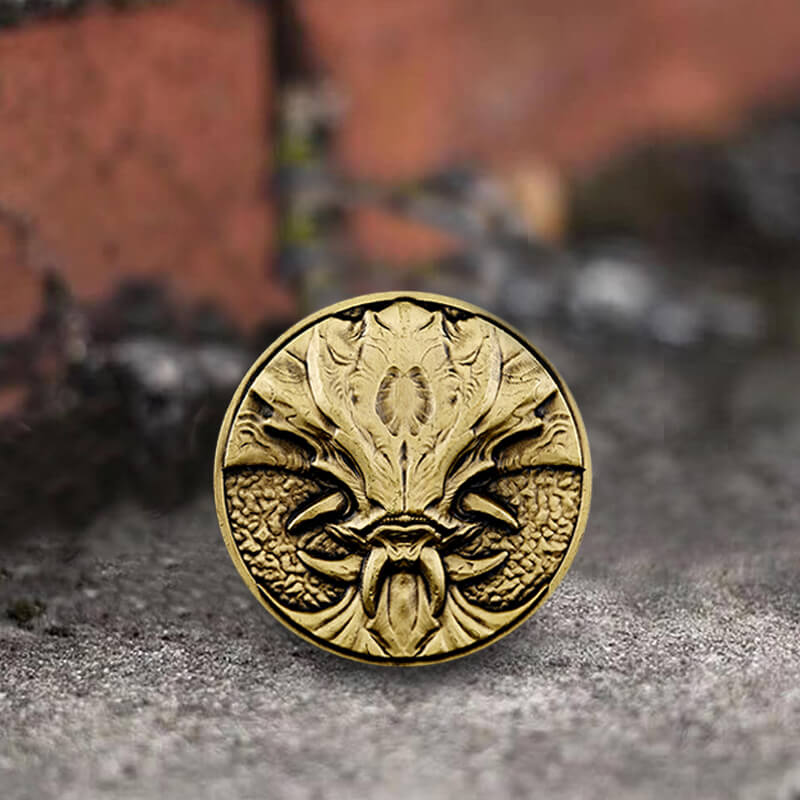 Colgante de moneda de níquel estilo hobo de aleación de zinc de los Siete Pecados Capitales del Orgullo