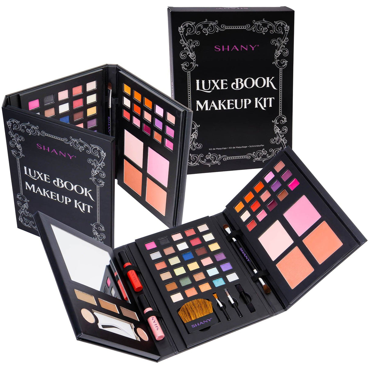 Set de maquillaje Luxe Book: paleta de cosméticos de viaje todo en uno