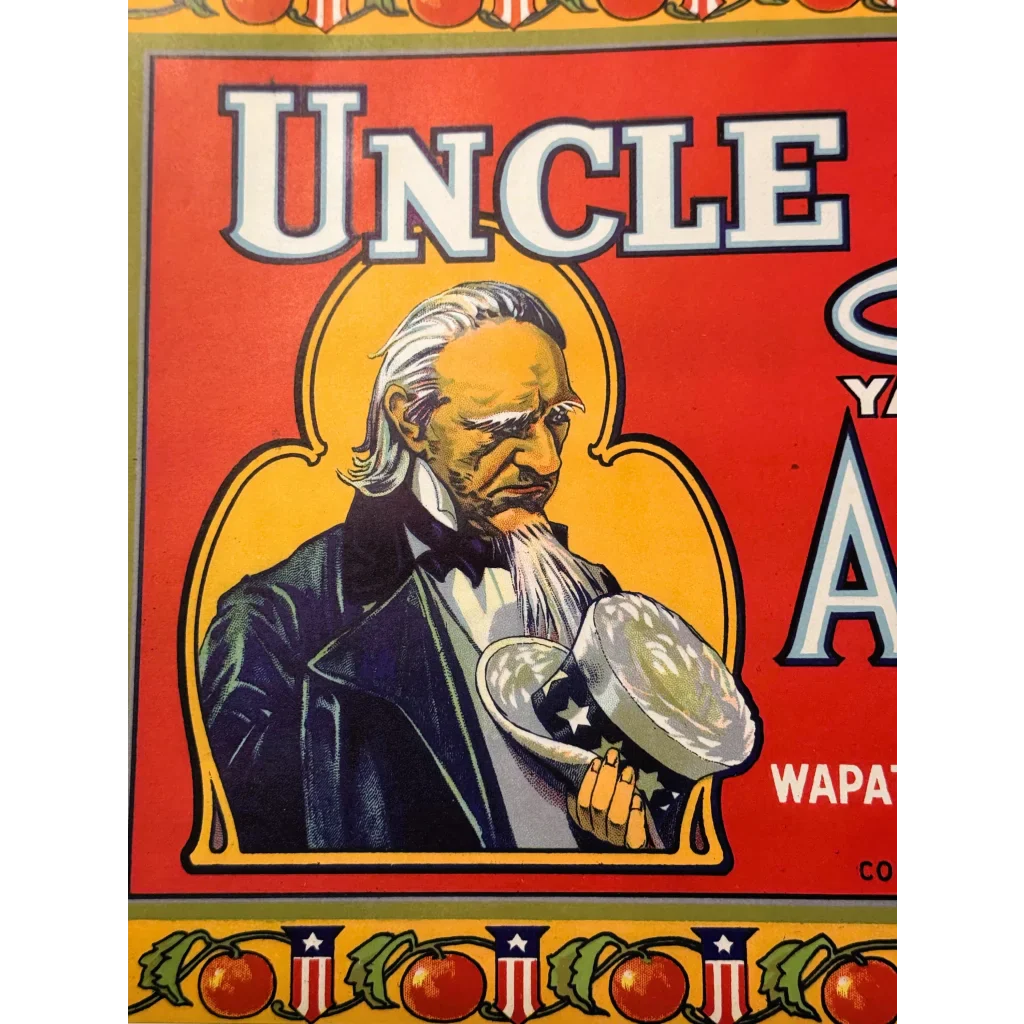 Snag a Slice of 1920s Americana with Uncle Sam Apple Crate Label