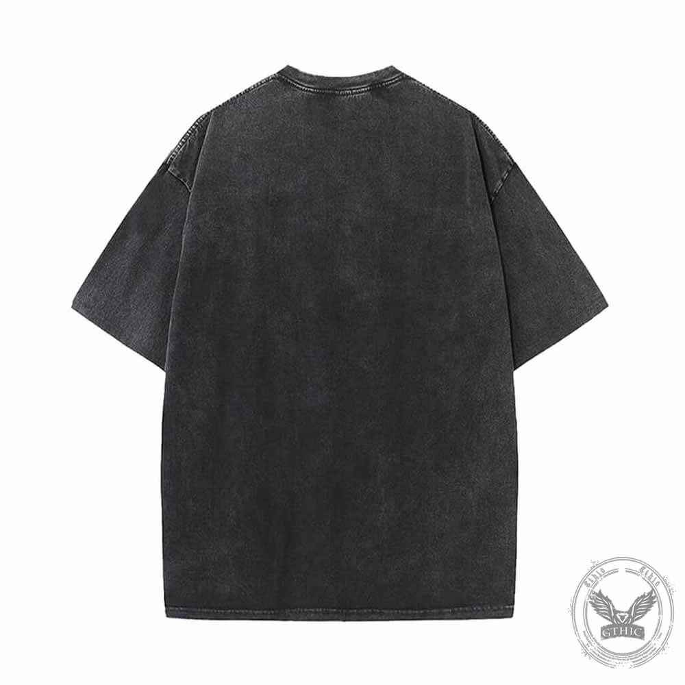Simple Feral Pattern Vintage Washed T-shirt