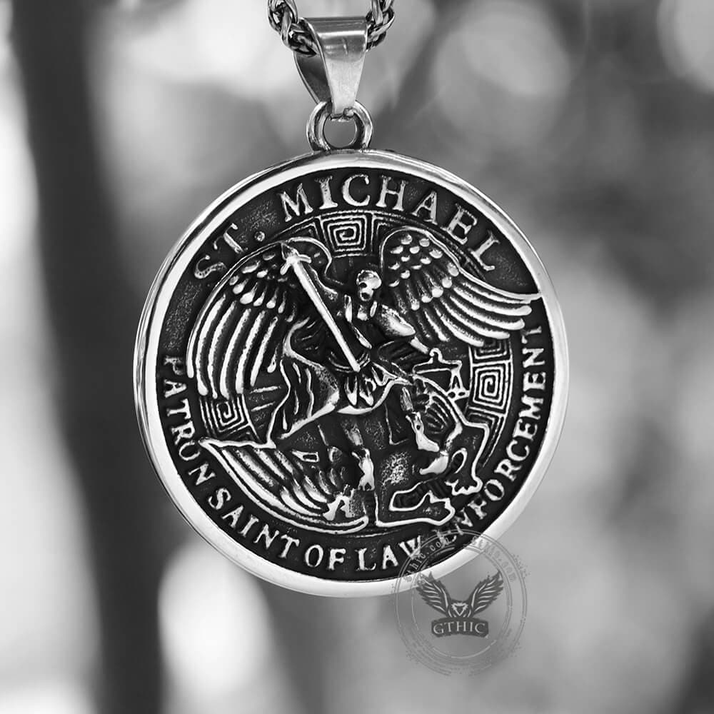 Colgante de acero inoxidable de San Miguel