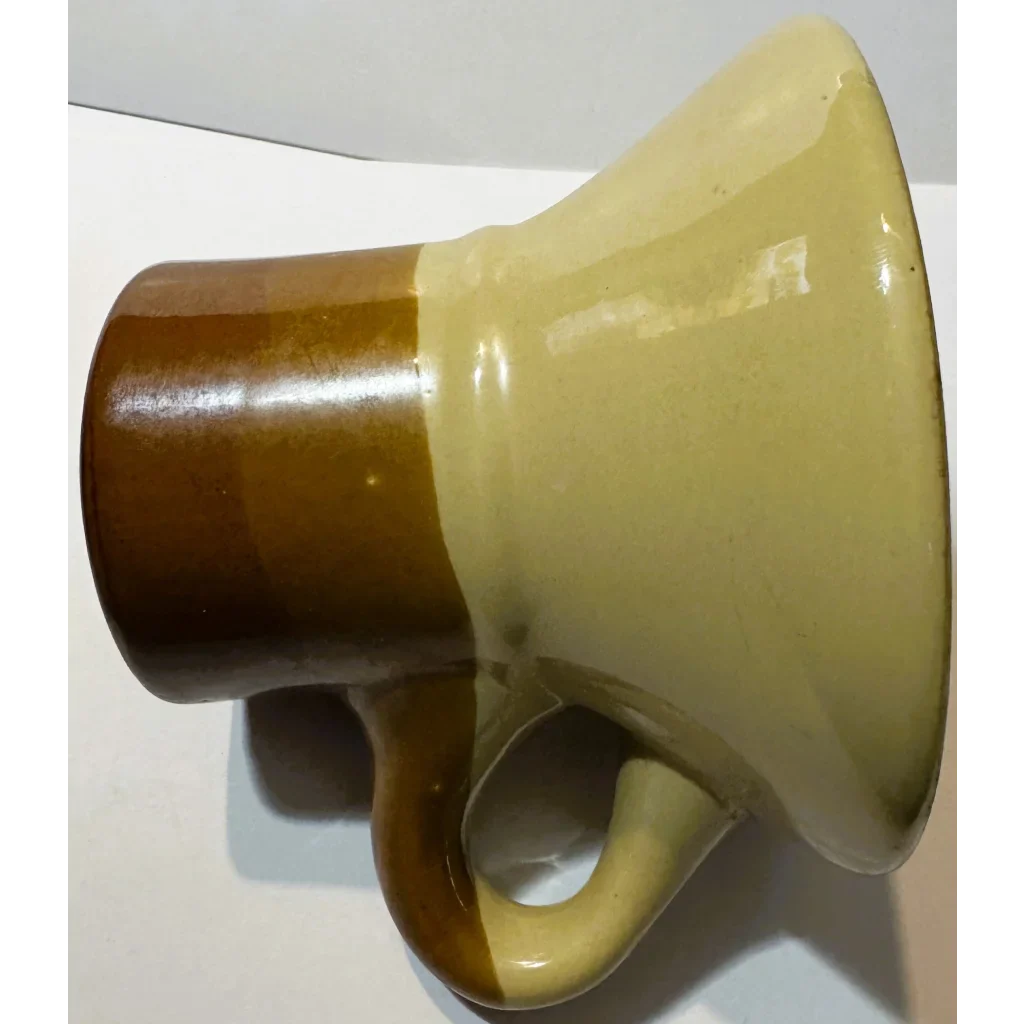Stunning Vintage Mid Century Studio Pottery Mug with Two Tone Design