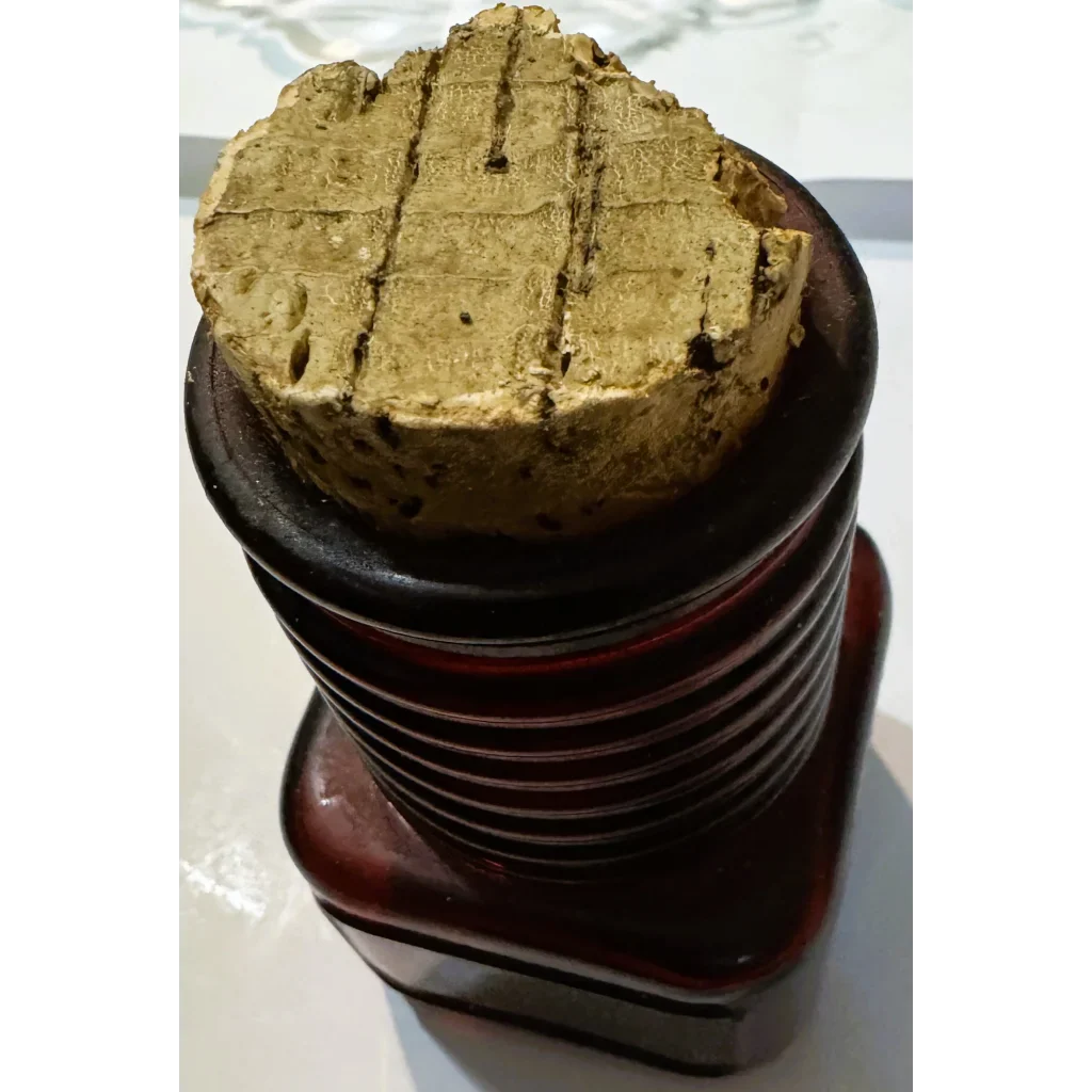 Stunning Vintage Mid Century Wheaton Ruby Red Glass Apothecary Bottle