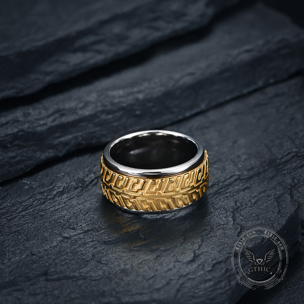 Anillo giratorio de acero inoxidable para motociclista