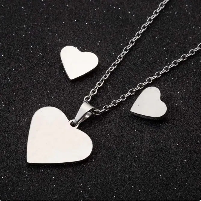 Stainless Steel Love Heart Necklaces For Women - Lootquake