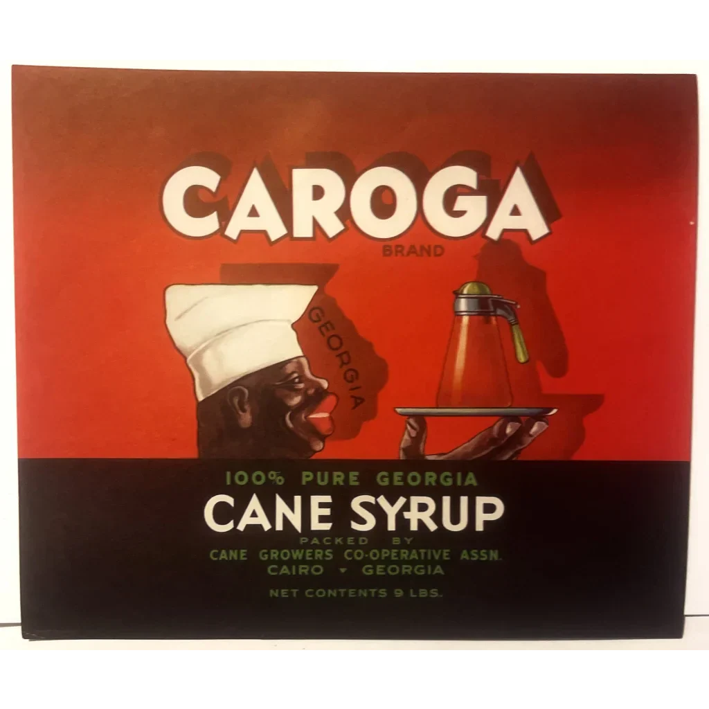 Rare Antique Vintage Caroga Syrup Label From 1930s