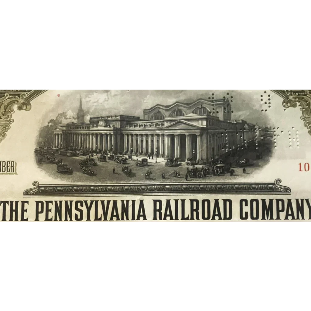 Rare 1934 Pennsylvania Railroad Gold Bond Certificate Discovered