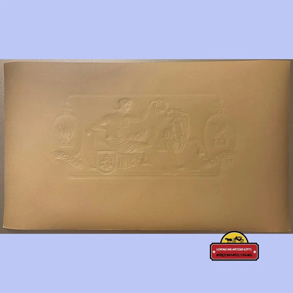 Rare Embossed Cigar Label Treasure from Early 1900s Puros Finos