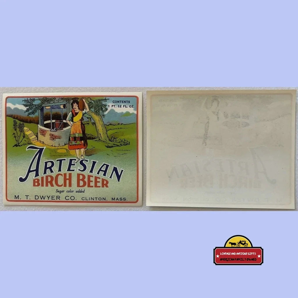 Uncover 1930s Mystery with Rare Vintage Birch Beer Label