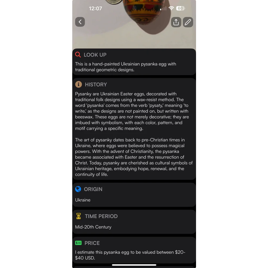 Vibrant Ukrainian Pysanka Egg Bursts with Traditional Charm