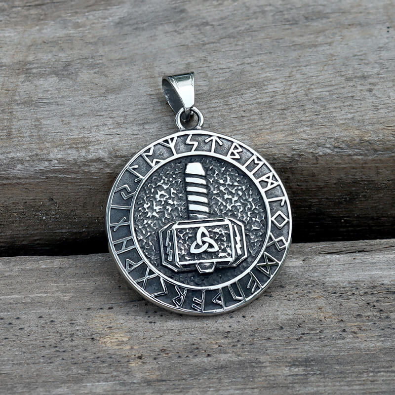 Colgante vikingo Mjölnir de acero inoxidable
