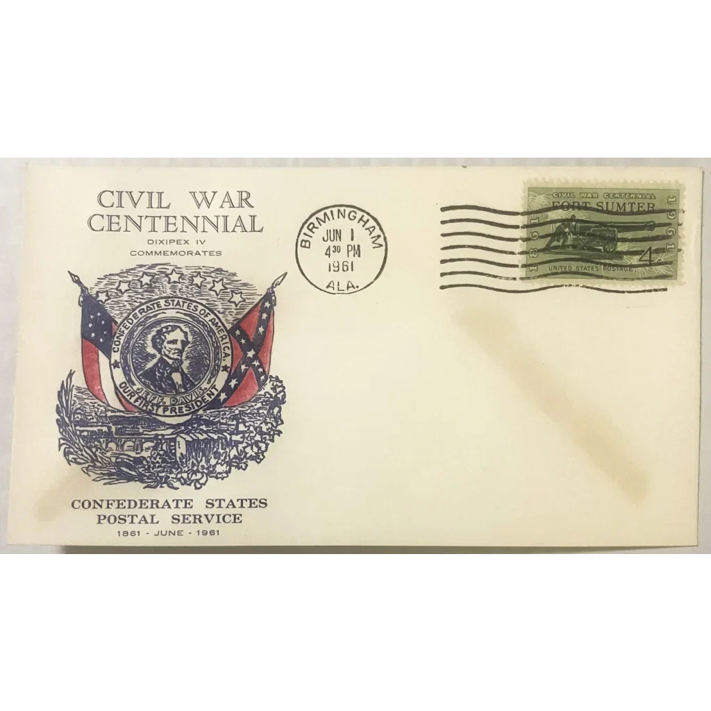 Rare 1961 Civil War Jefferson Davis Stamped Envelope Unearthed