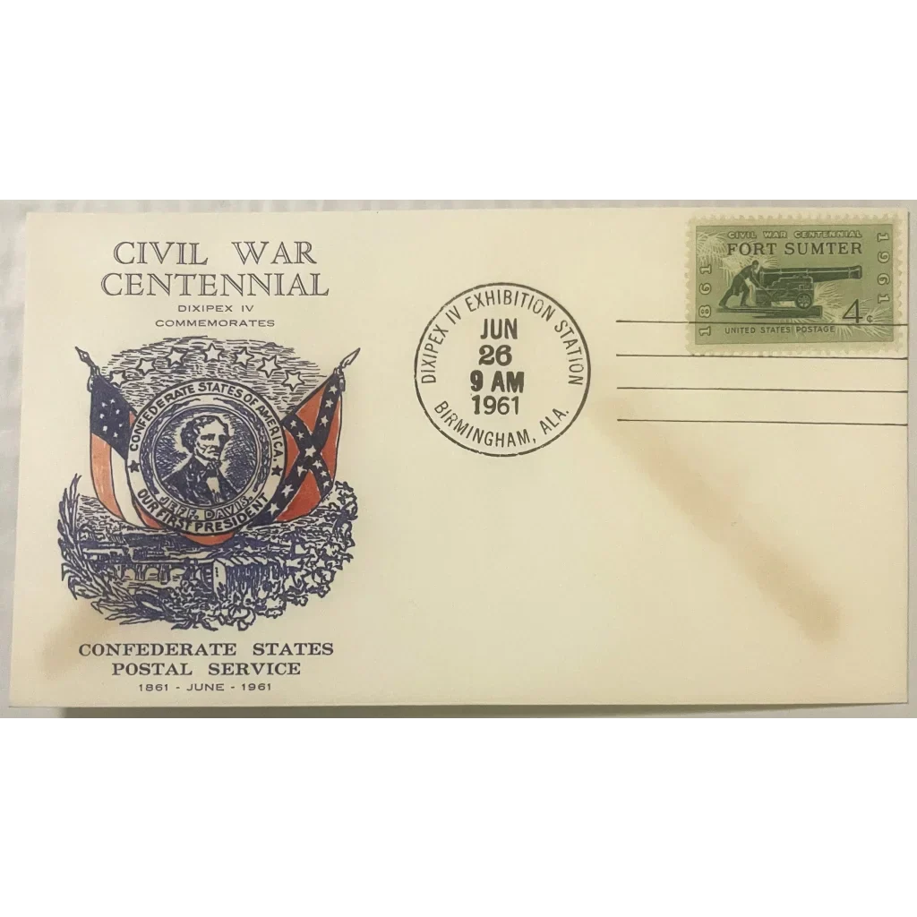 Rare 1961 Civil War Jefferson Davis Stamped Envelope Unearthed