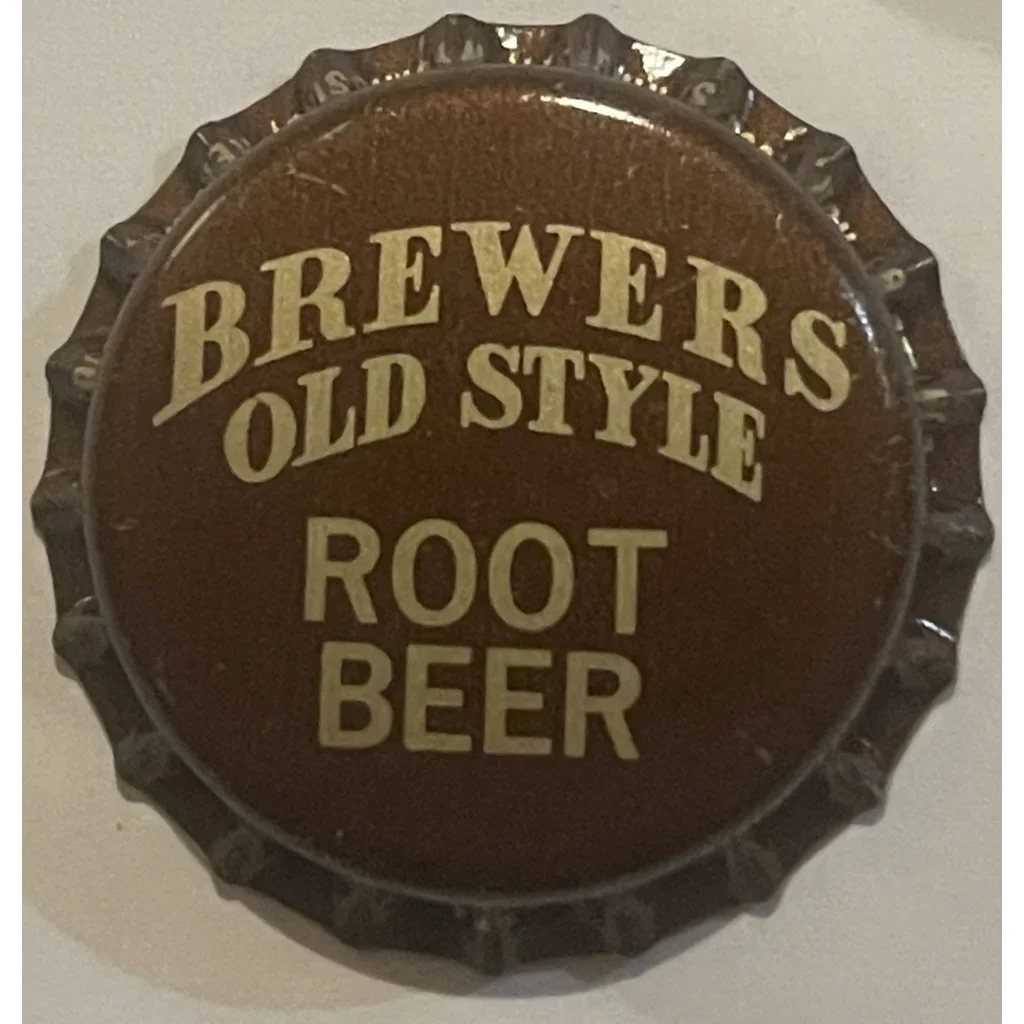 Vintage 1970s Brewers Root Beer Bottle Cap from Reading Pennsylvania