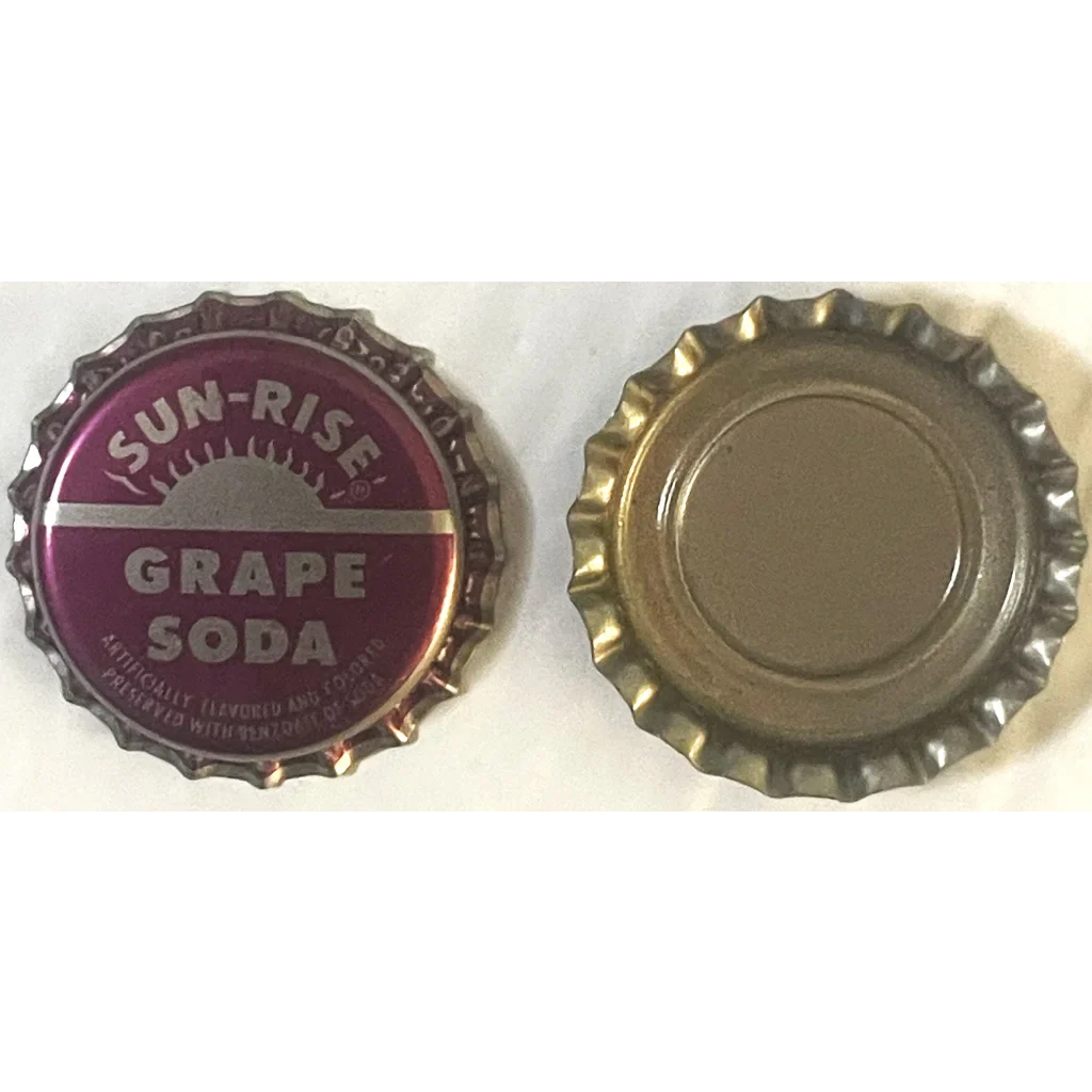 Rare 1970s Sun-Rise Grape Soda Cap From Coca Cola Minnesota