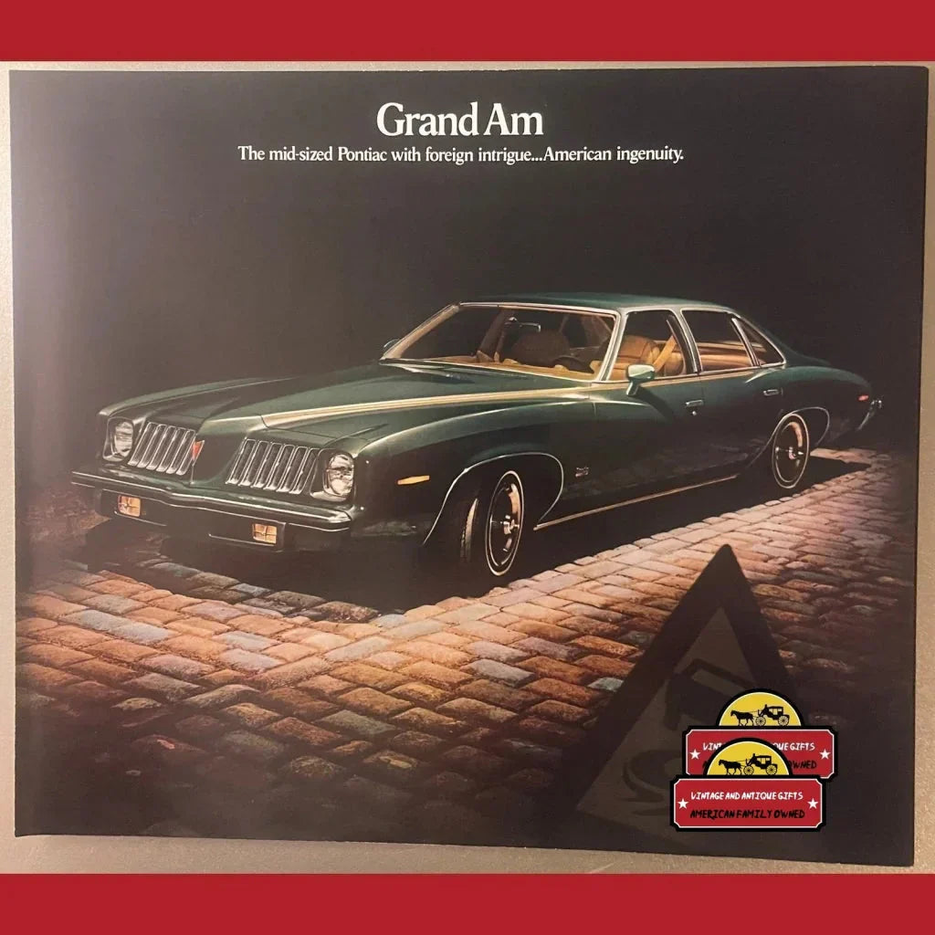 Vintage 1974 Pontiac Grand Am Dealer Brochure, Pontiac, MI, USA Icon, RIP 2010!