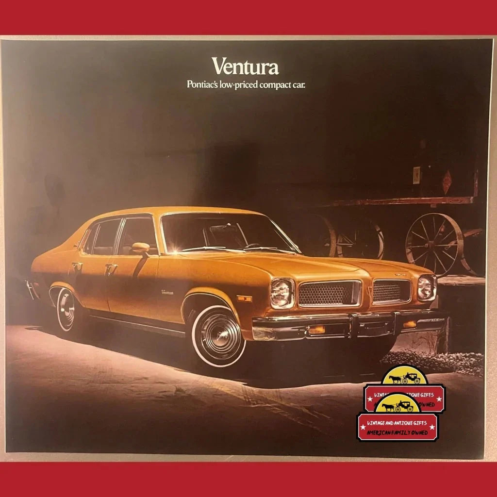 Rare 1974 Pontiac Ventura Dealer Brochure Showcases GTO Legacy