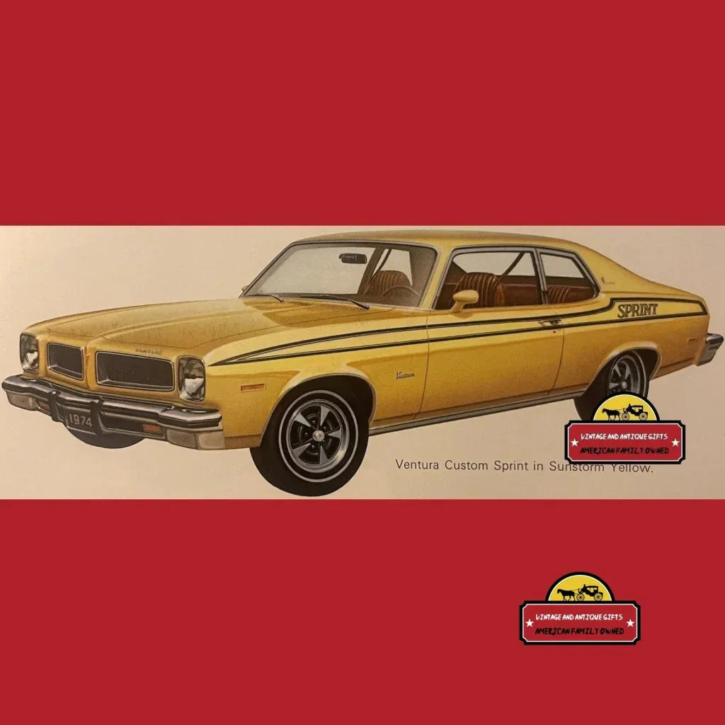 Rare 1974 Pontiac Ventura Dealer Brochure Showcases GTO Legacy