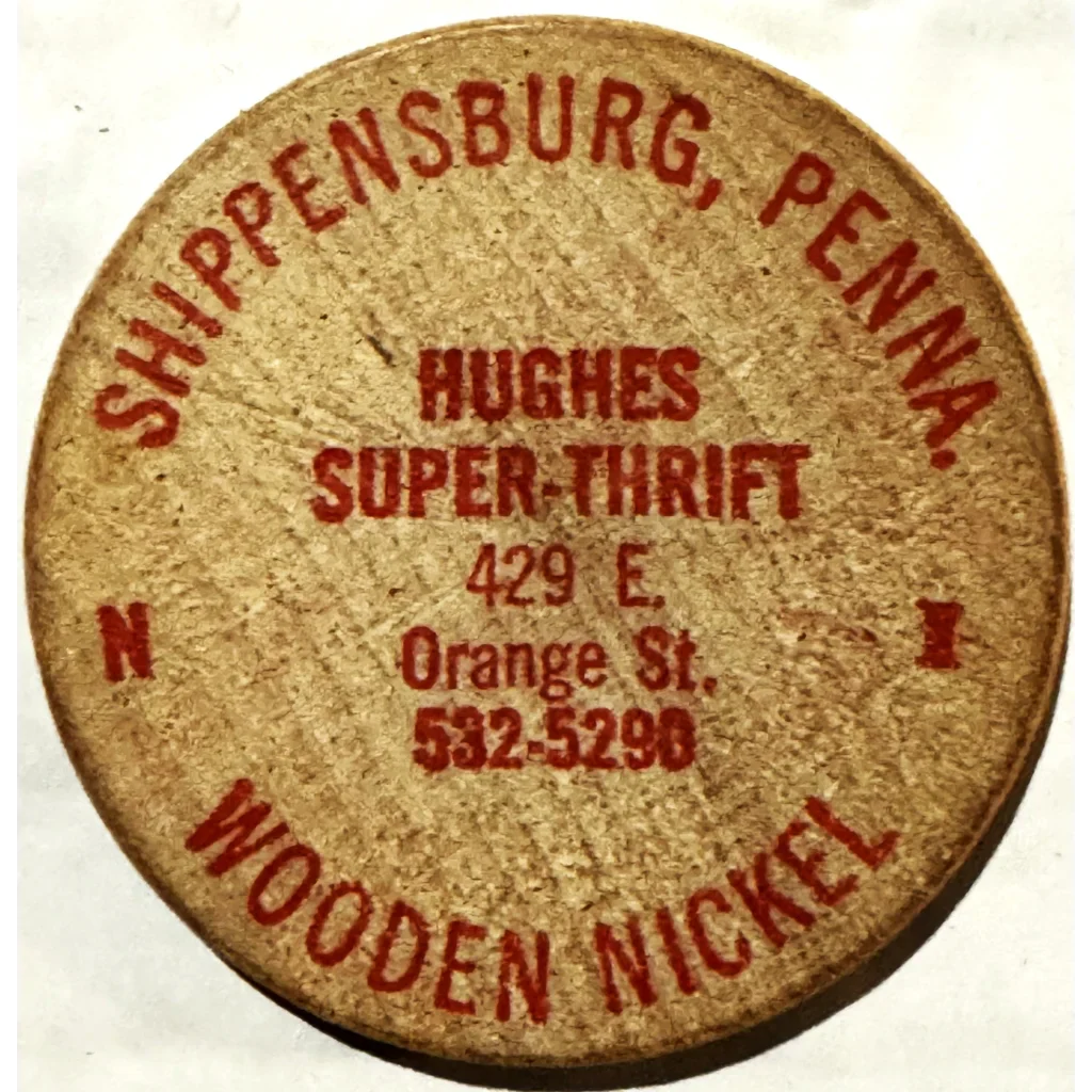 Rare 1976 American Revolution Wooden Nickel from Pennsylvania