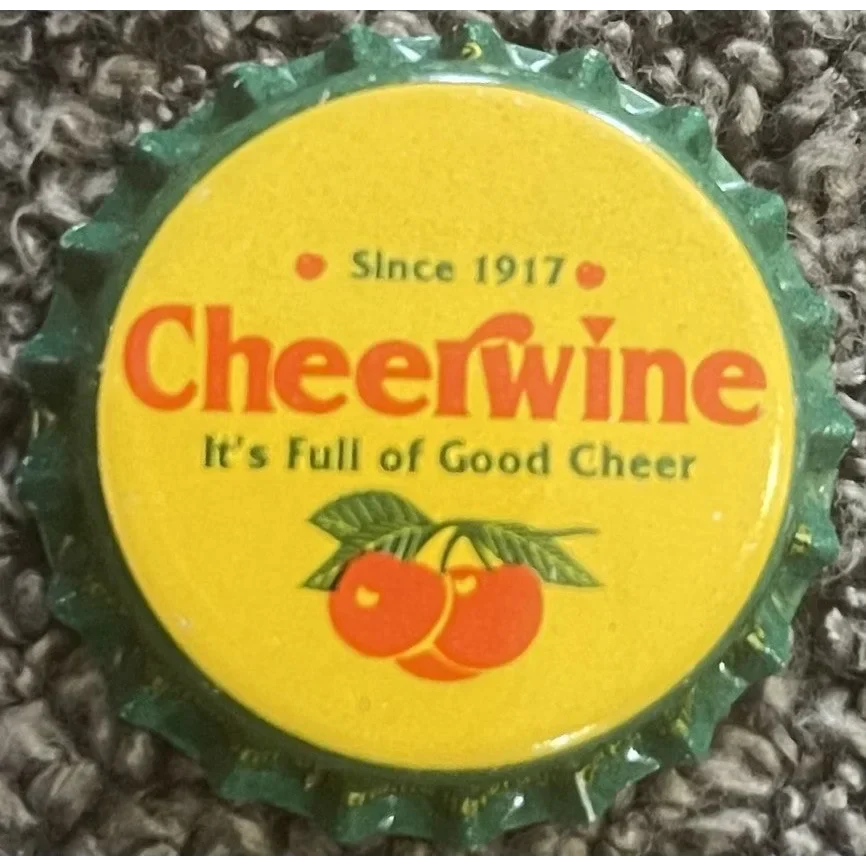 Rare 1980s Cheerwine Bottle Cap: Carolina's Vintage Treasure