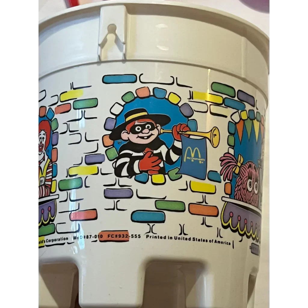 Retro McDonald's Super Summer Sandcastle Bucket Antique Gift