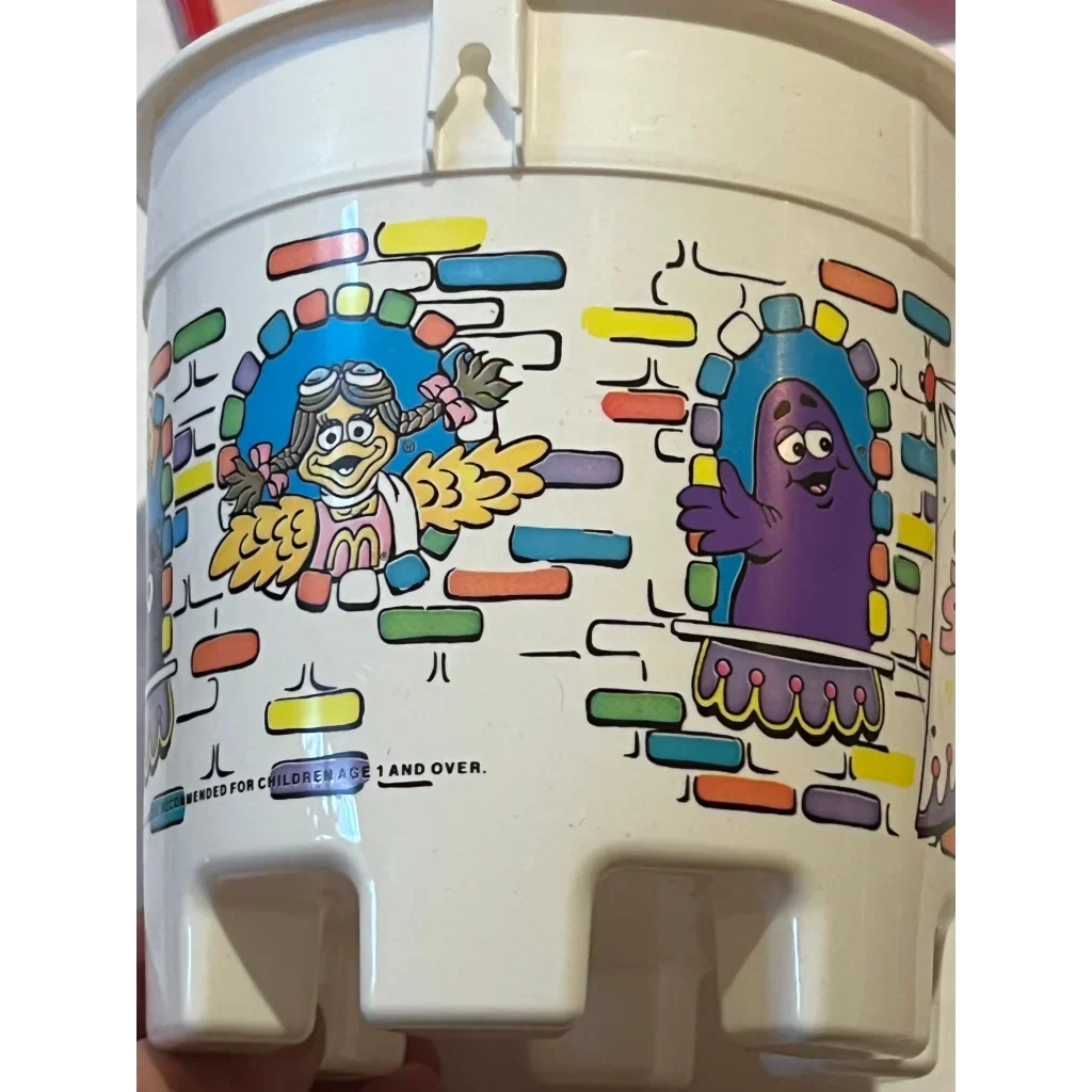 Retro McDonald's Super Summer Sandcastle Bucket Antique Gift