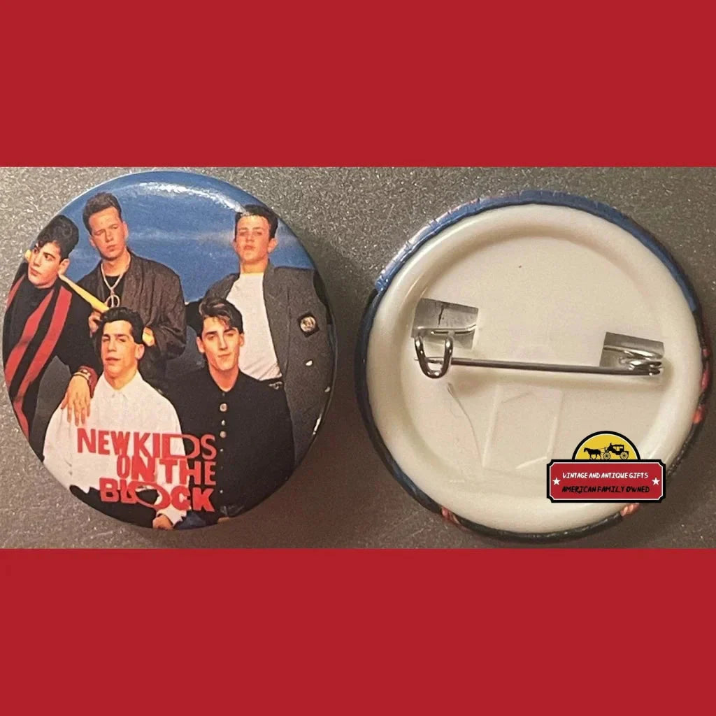 Rare 80s New Kids on the Block Pin Featuring Jordan Knight