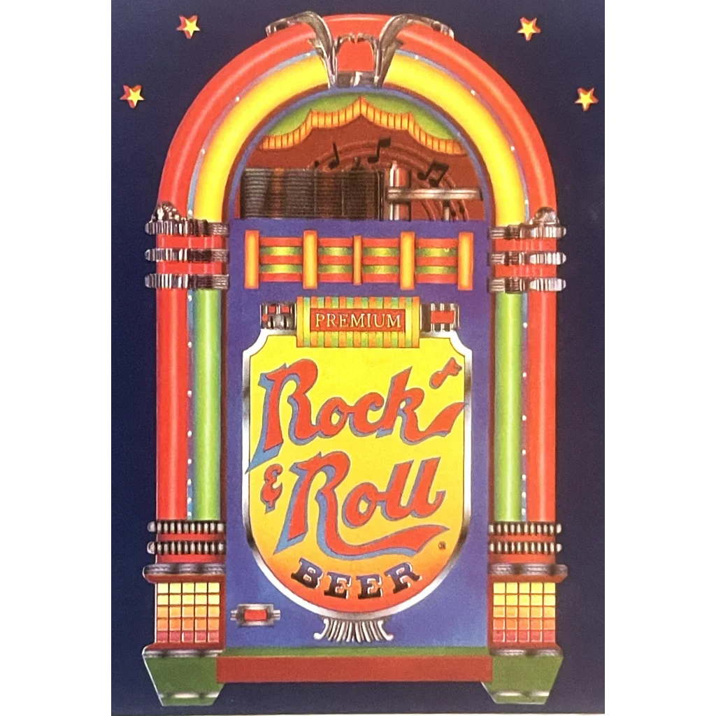 Rare Vintage 1980s Rock and Roll Beer Label from St. Louis