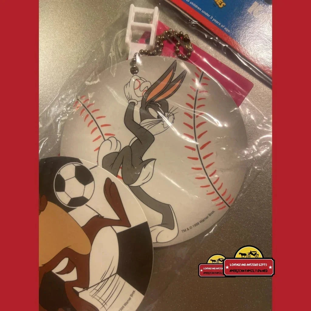 Rare 1999 Looney Tunes Keychains with Bugs Bunny and Friends