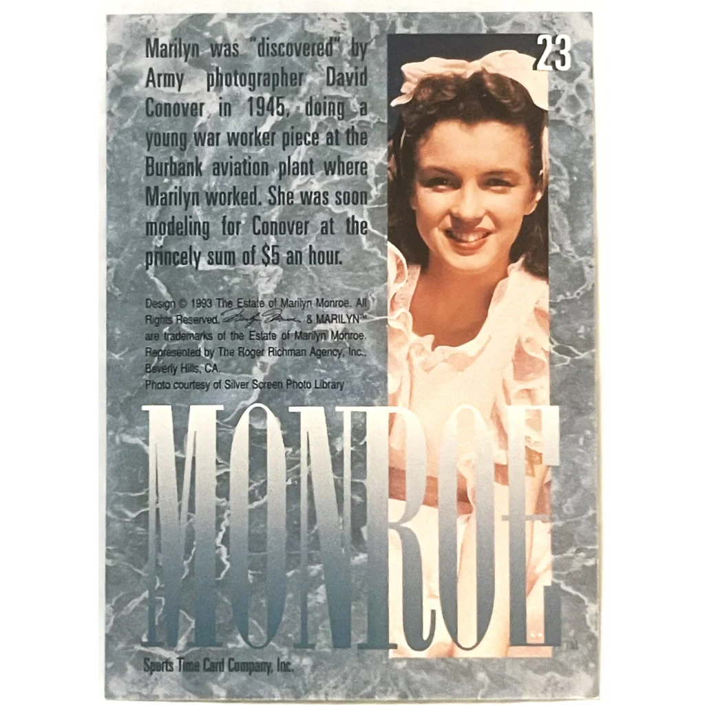 Rare Marilyn Monroe Collectible Cards Unleash 90s Nostalgia