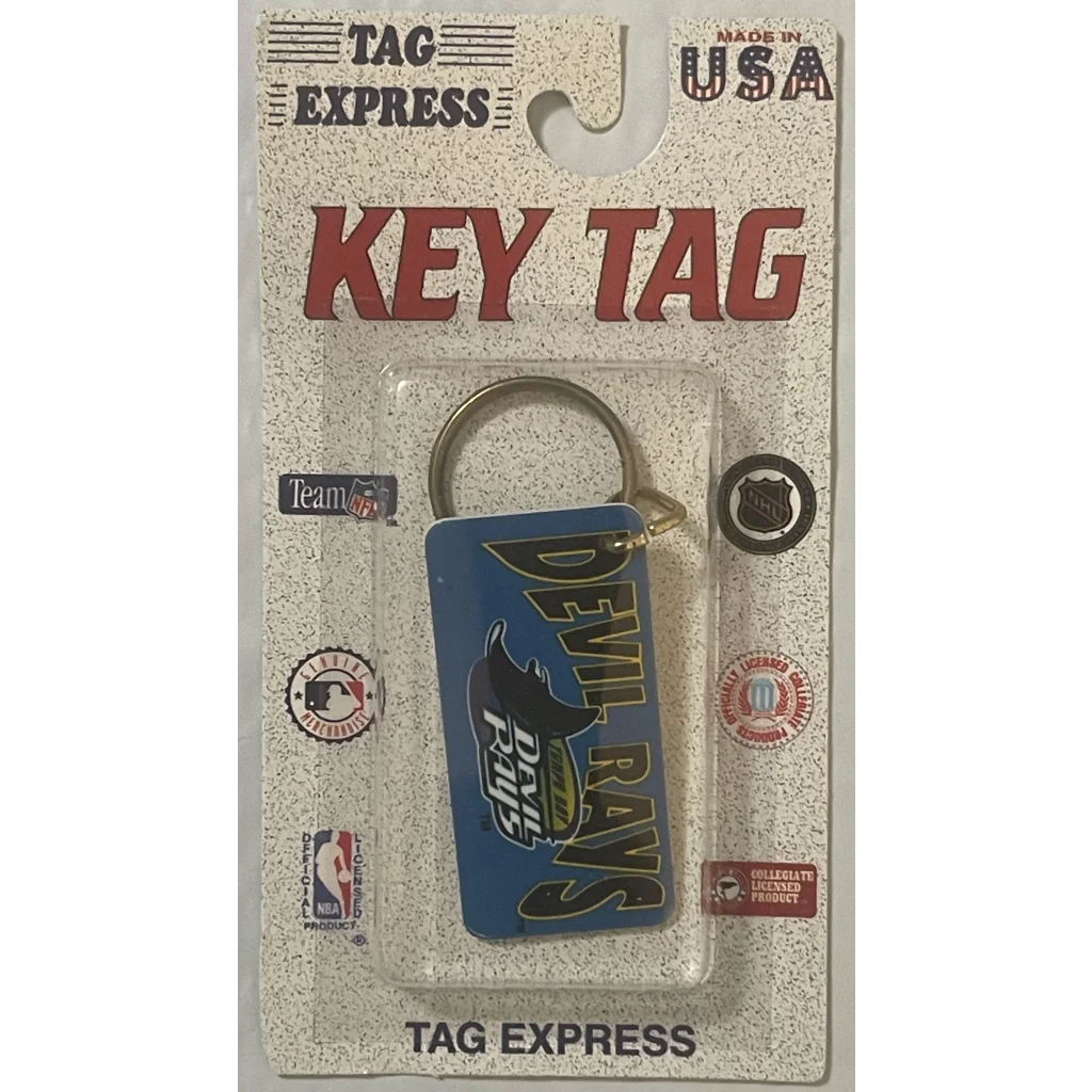 Rare Tampa Bay Devil Rays 90s MLB Keychain Collectible