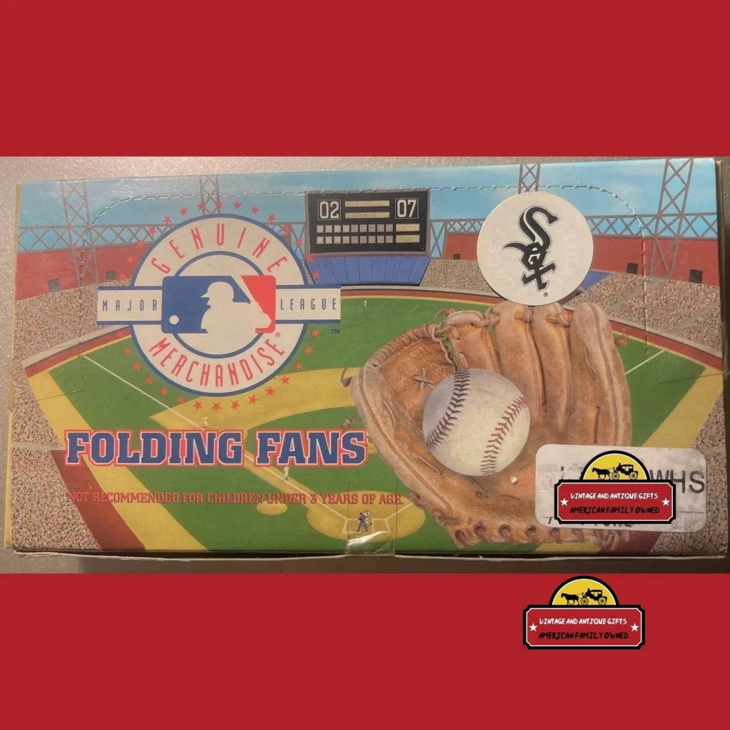 Vintage MLB Chicago White Sox Folding Fan 90s Baseball Collectible