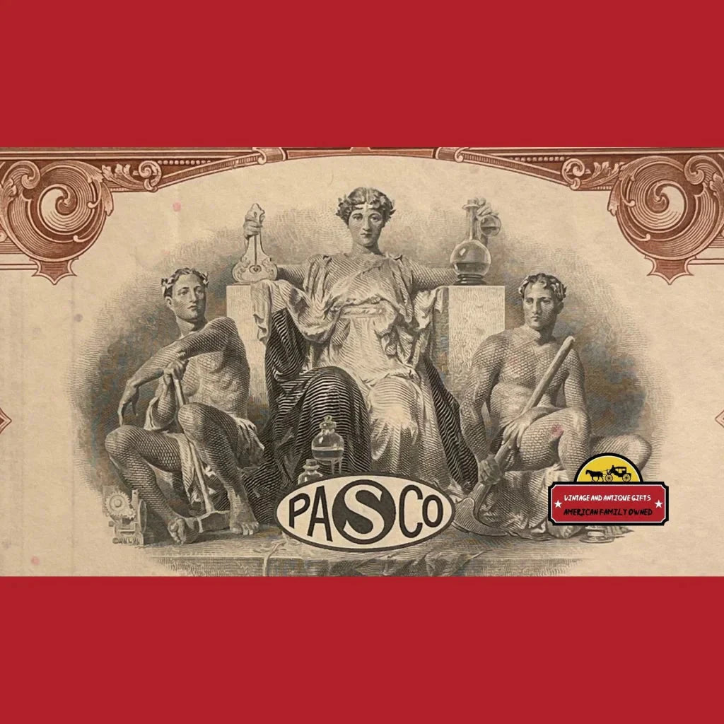 Rare 1960s Pan American Sulphur Stock Certificate From Delaware