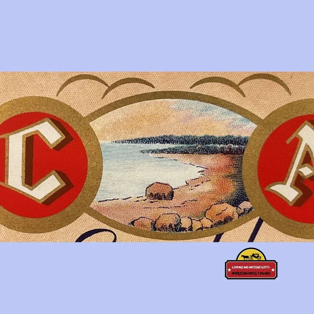 Rare 1930s C A Sparkling Beverages Antique Vintage Label