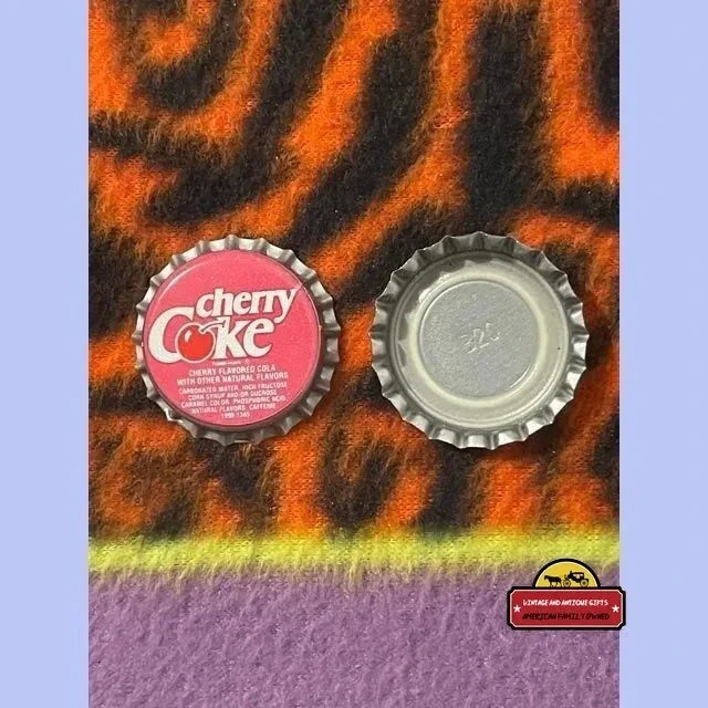 Rare 90s Cherry Coke Bottle Cap Chesterman Company Collectible