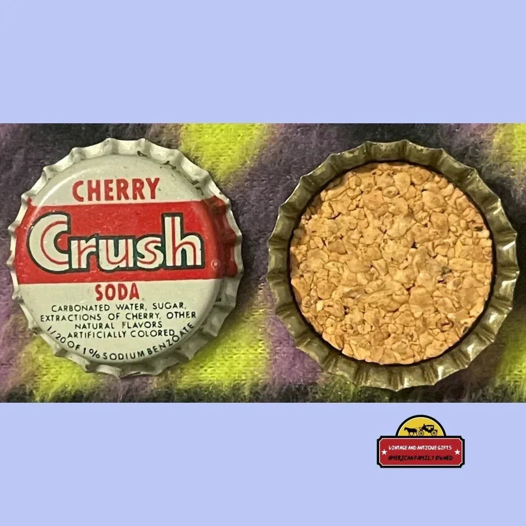Rare 1950s Vintage Cherry Crush Bottle Cap from Pittsburgh