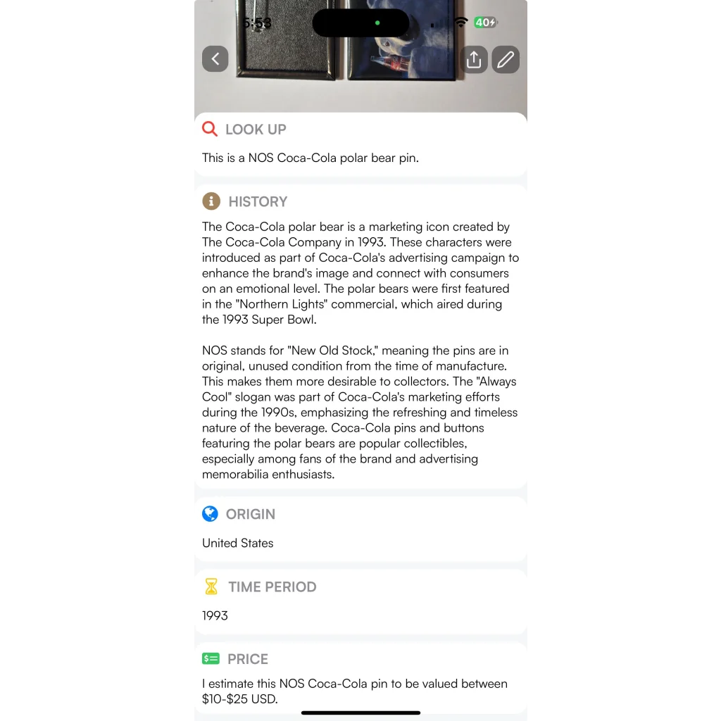 Vintage Coca-Cola Cool Polar Bear Pin Brings 1993 Superbowl Magic