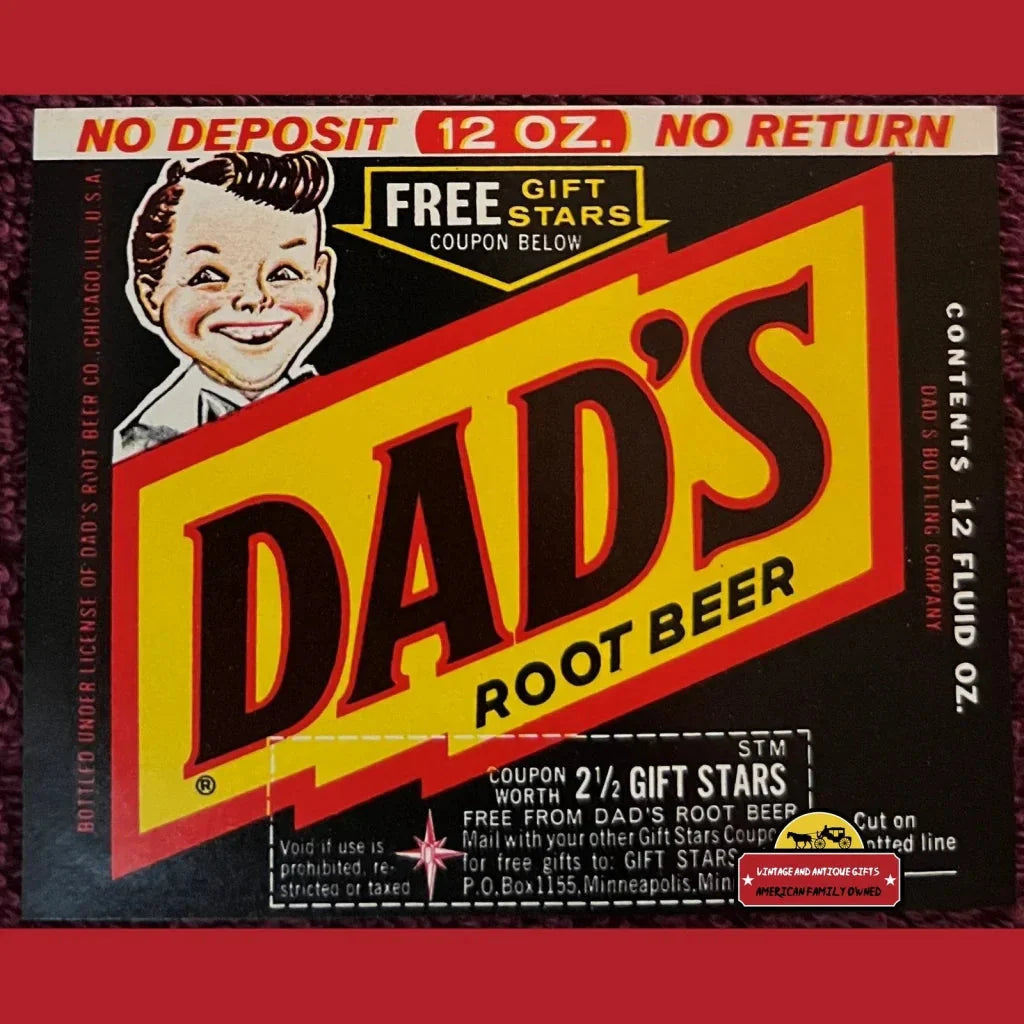 Vintage Dad's Root Beer Label Brings 1960s Chicago to Life