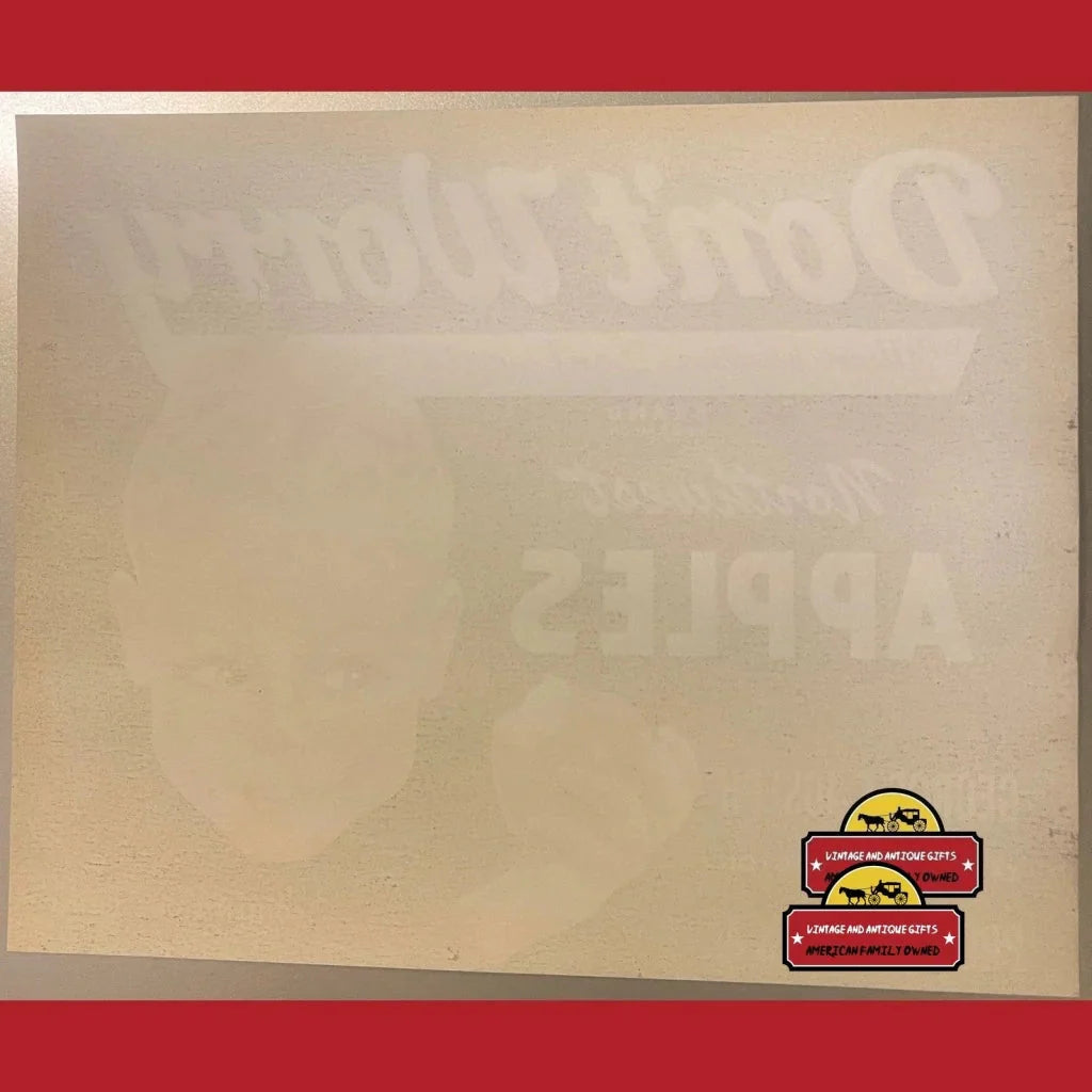 Rare 1940s Yakima Apples Crate Label Vintage Antique Collectible