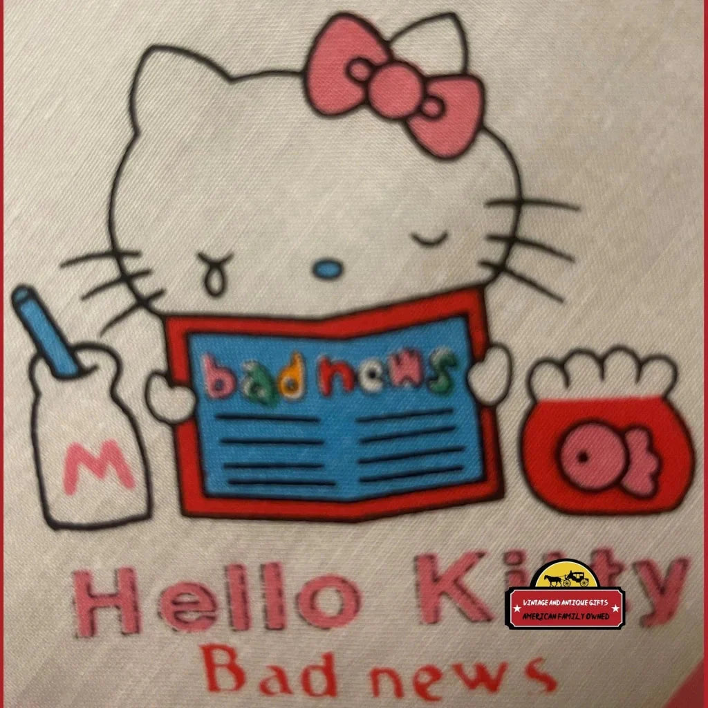 Rare 1980s Hello Kitty Cloth Napkin Handkerchief Unopened Sanrio Gem