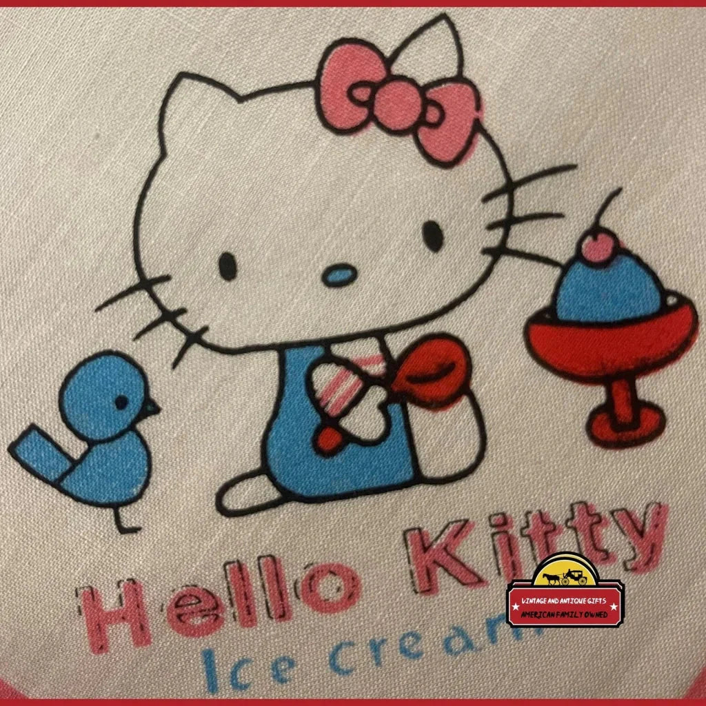 Rare 1980s Hello Kitty Cloth Napkin Handkerchief Unopened Sanrio Gem