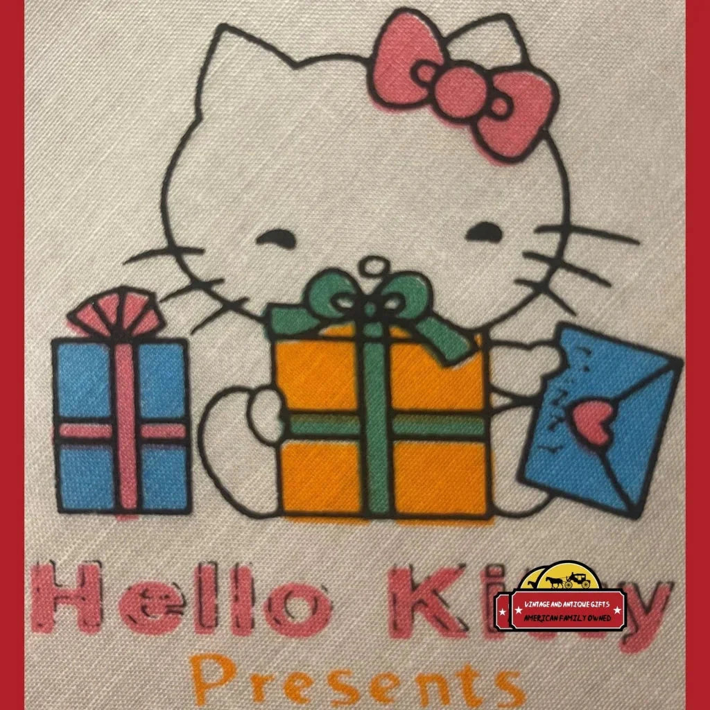 Rare 1980s Hello Kitty Cloth Napkin Handkerchief Unopened Sanrio Gem